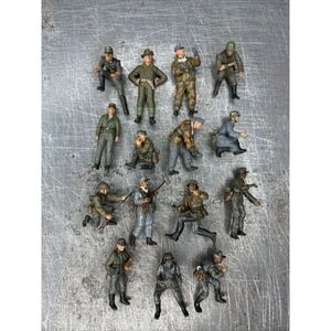 Tamiya Valor 21st Century 1/35 WWII Soldier Figures Built Painted Lot Variety